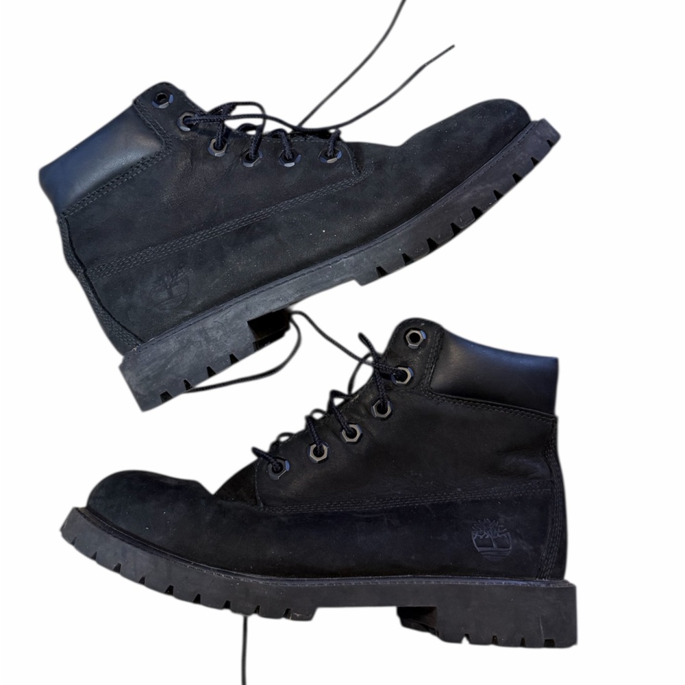 Timberland Black 6” Waterproof Lace Up Boots Woman’s 5